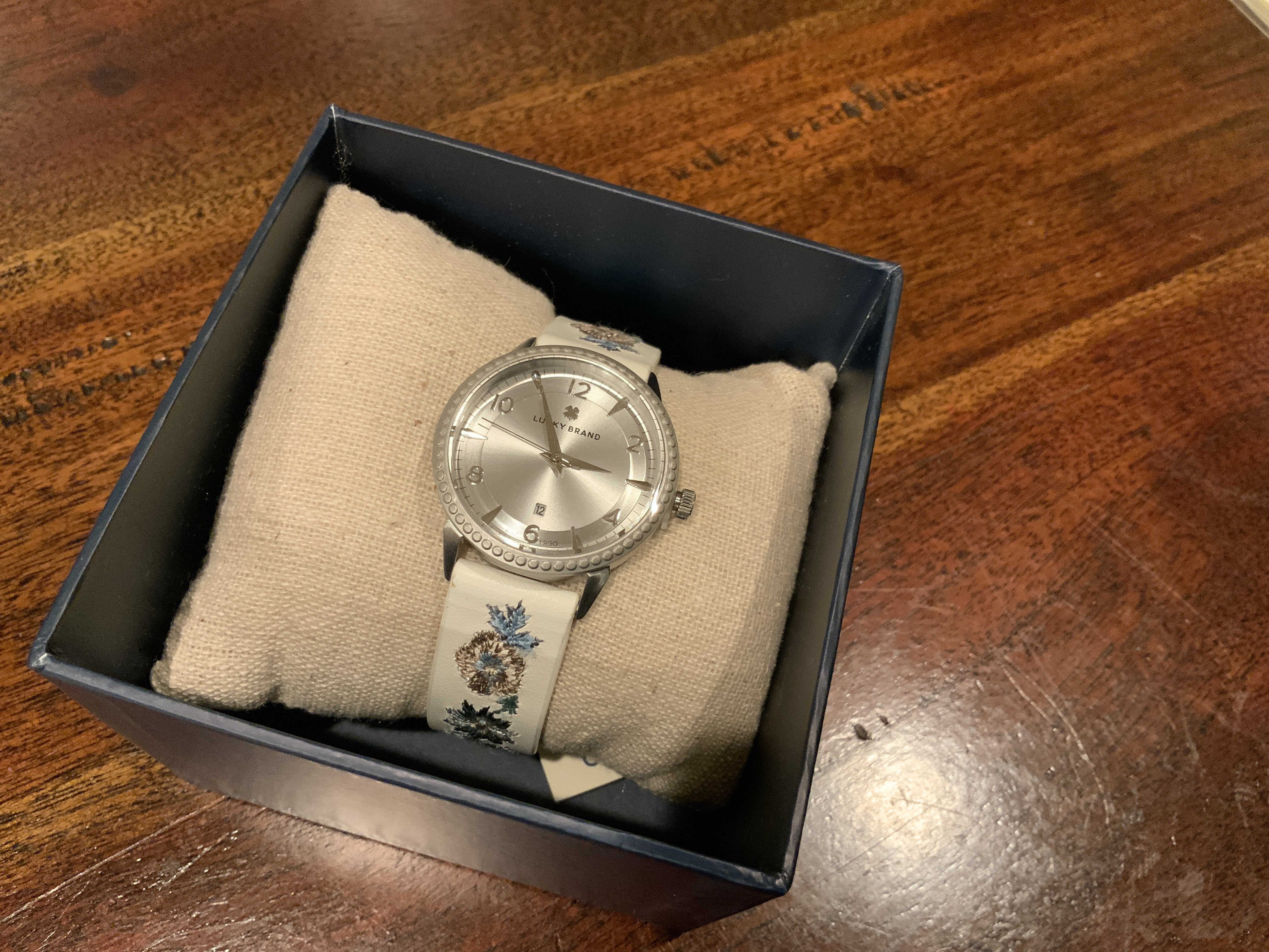 Lucky Brand Floral Strap Watch