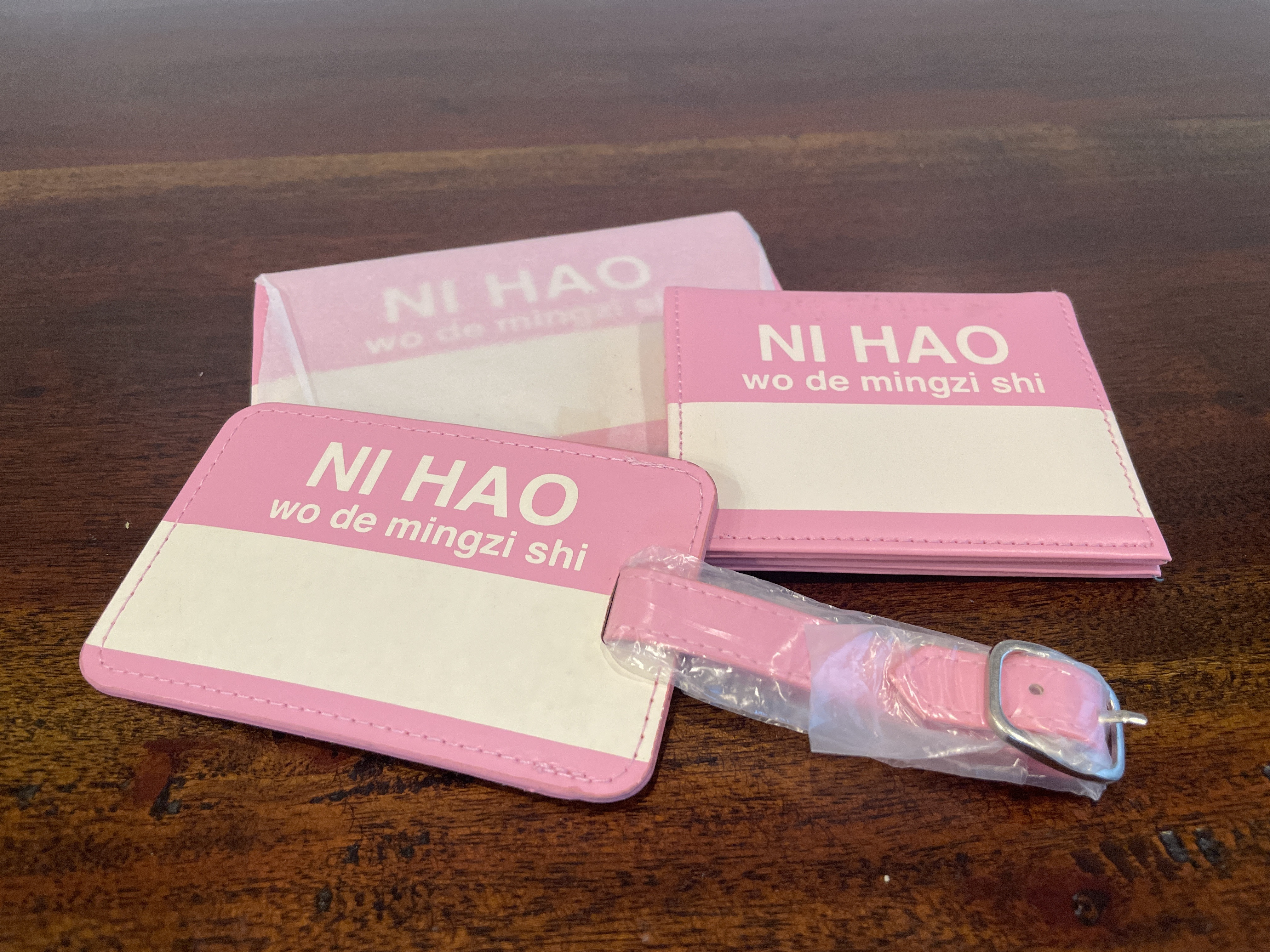 Ni Hao Language Learning Luggage Tags Set