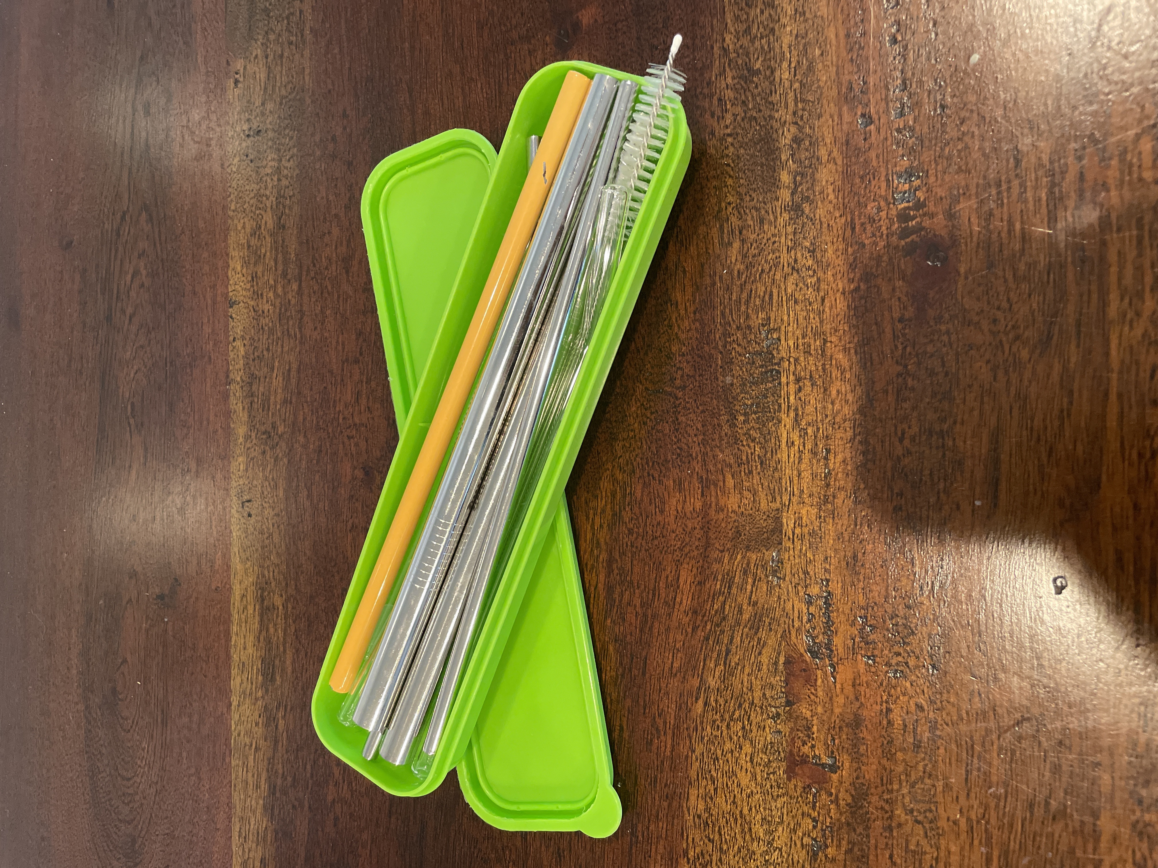 Reusable Stainless Steel and Silicone Straw Travel Set