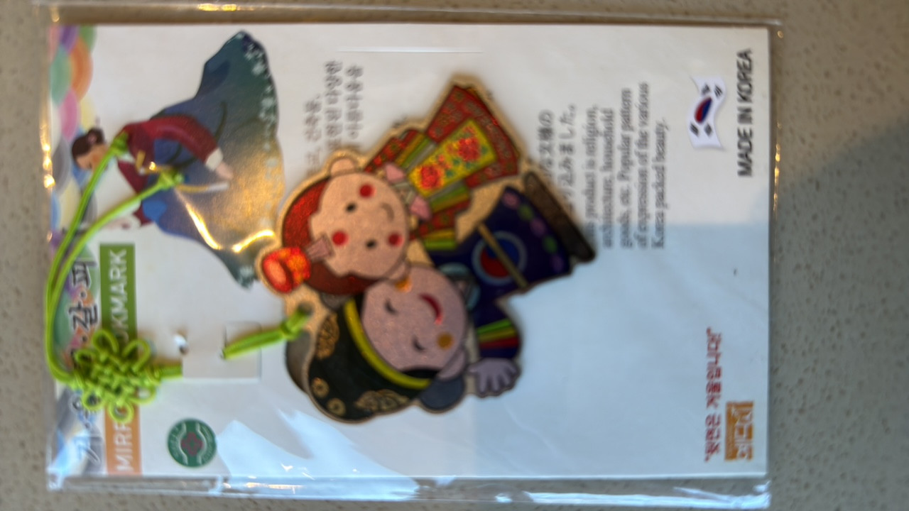 Decorative Korean Hanbok Mirror Bookmark