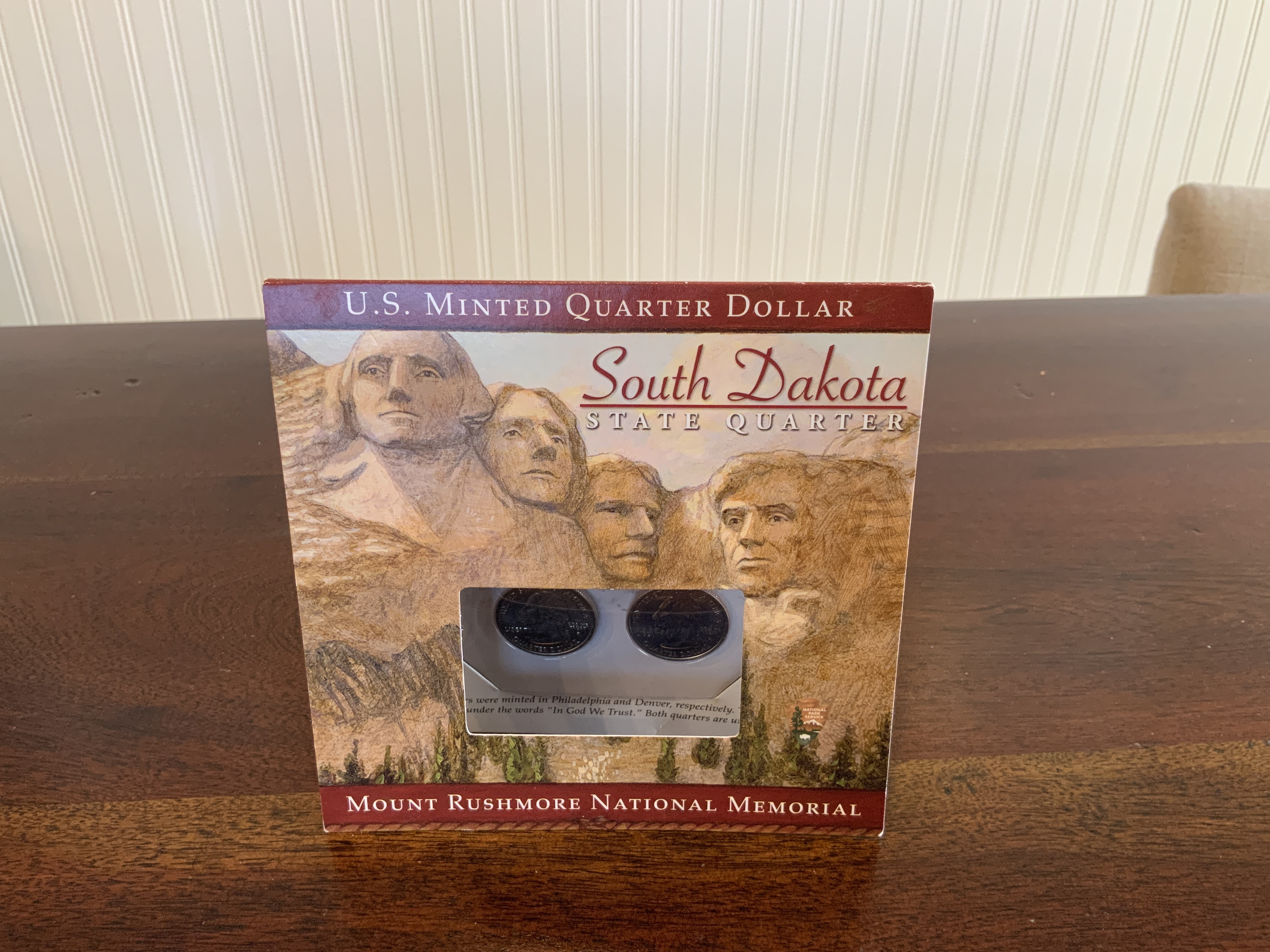 South Dakota State Quarter Commemorative Card