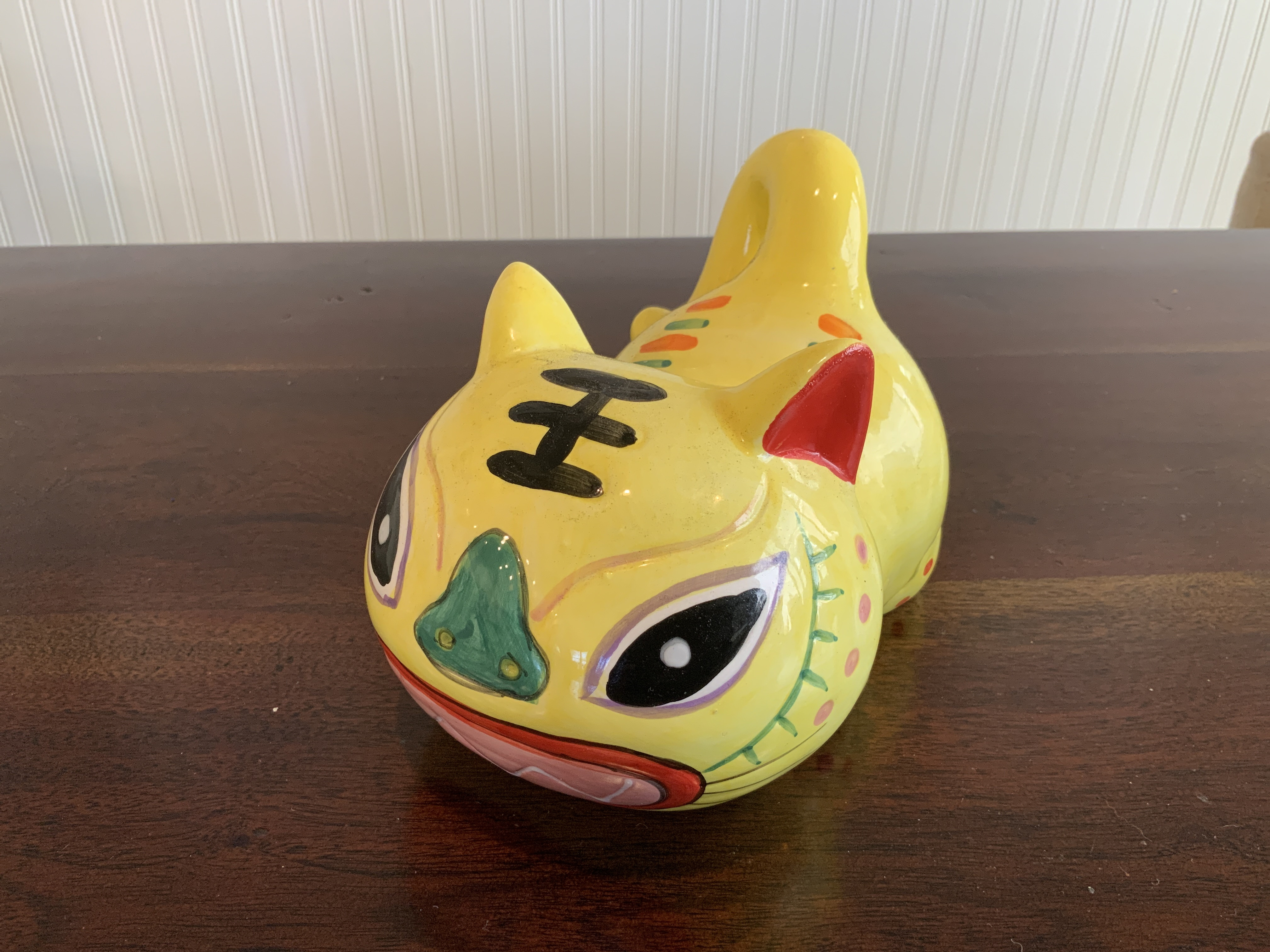 Hand-Painted Ceramic Tiger Figurine