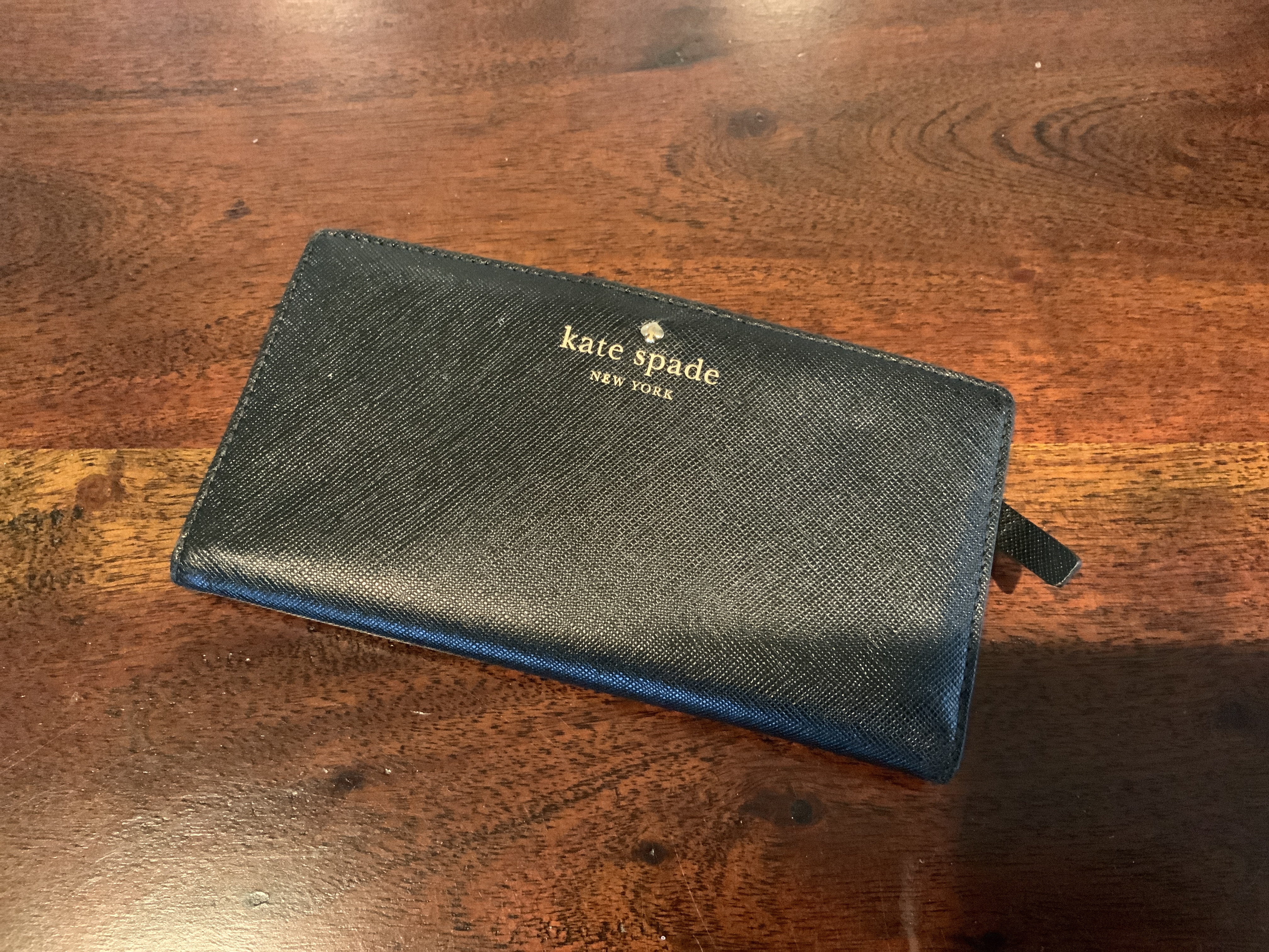 Kate Spade New York Black Saffiano Leather Wallet