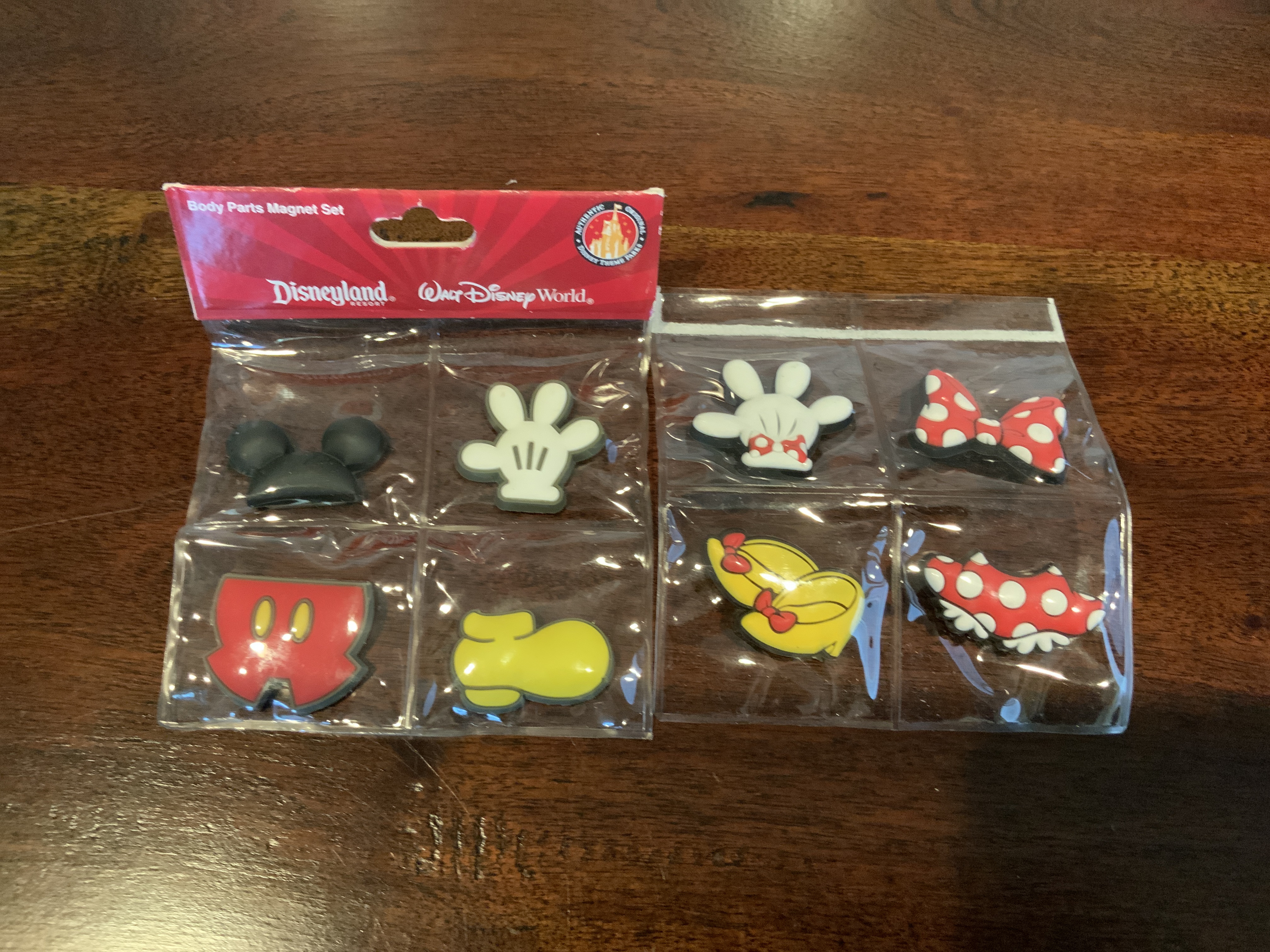 Disney Mickey and Minnie Mouse Body Parts Magnet Set