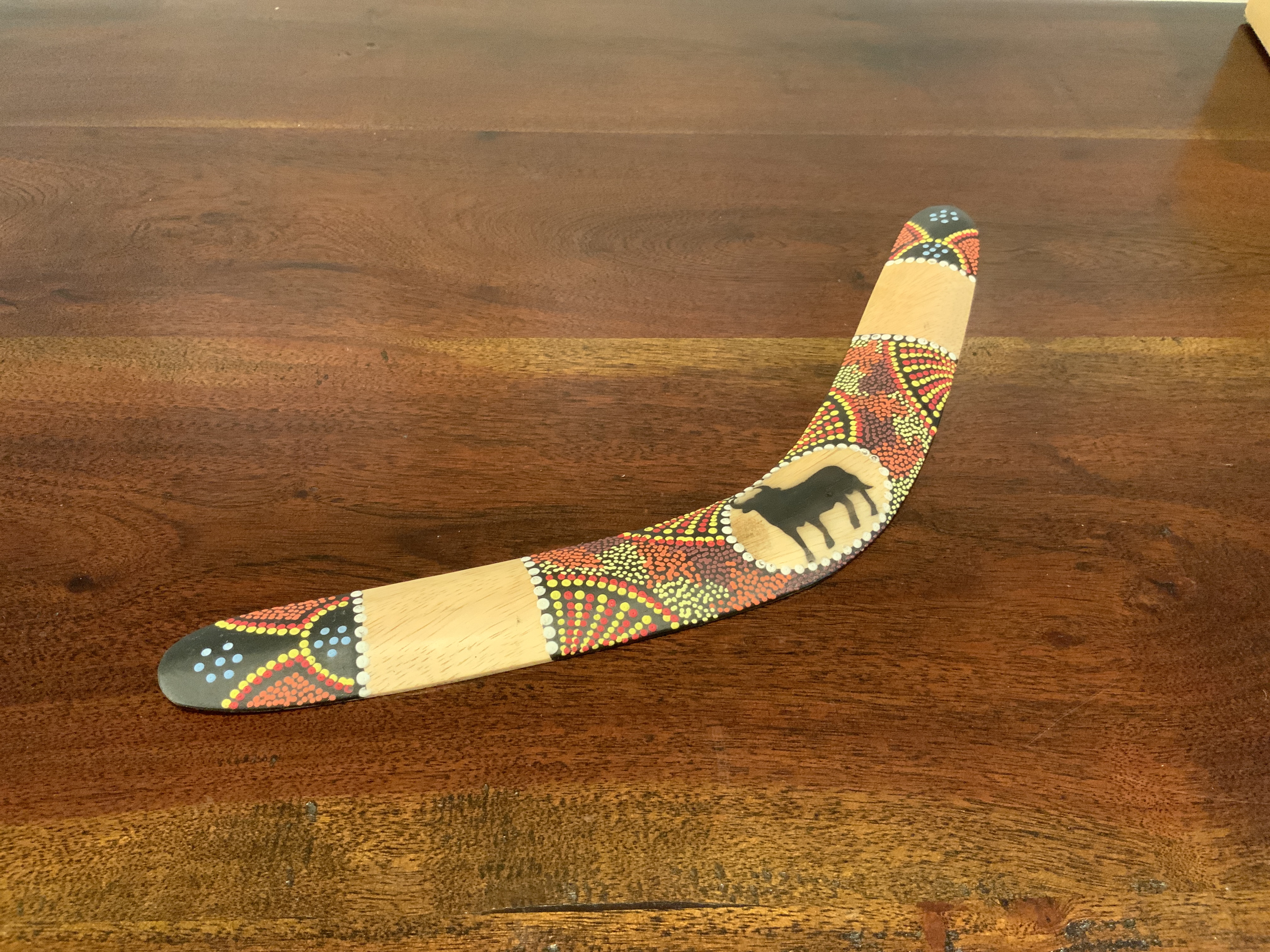 Aboriginal Dot Art Boomerang