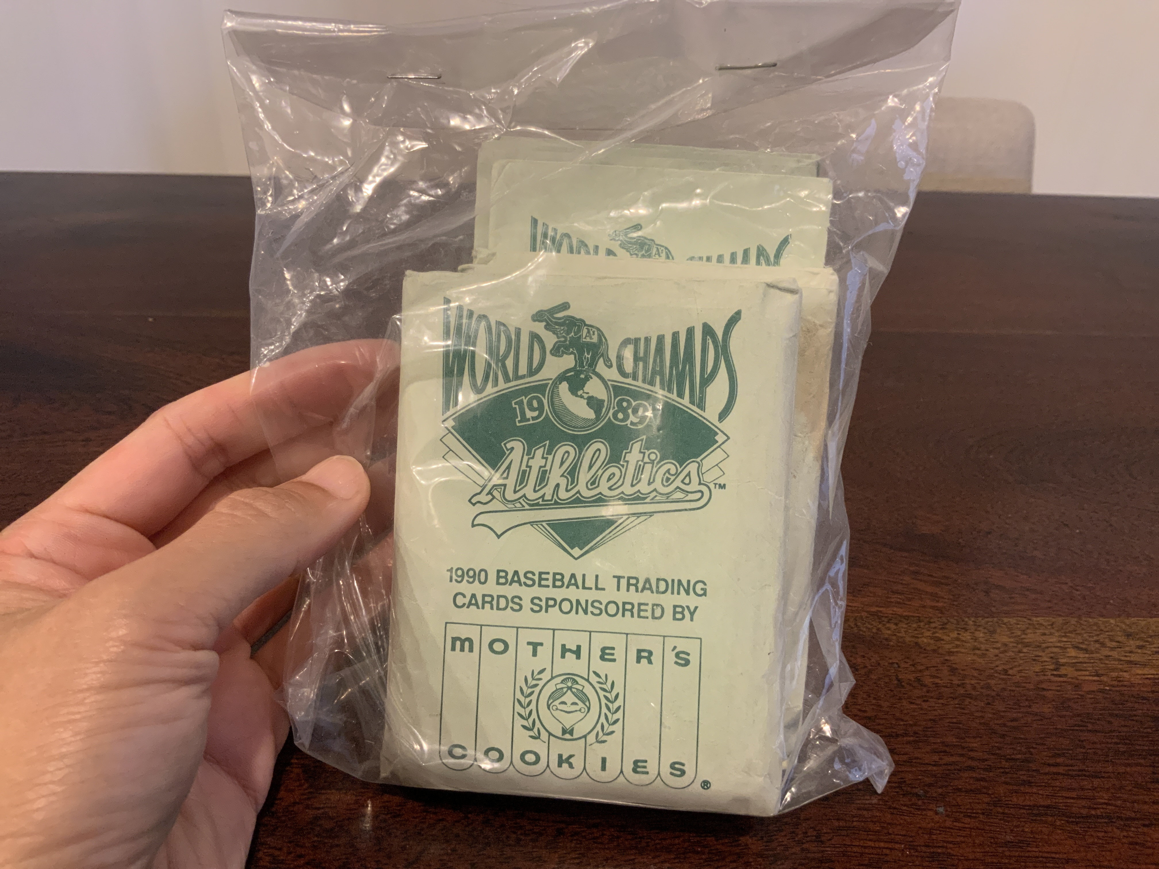 1990 Mother's Cookies Oakland Athletics Baseball Trading Cards